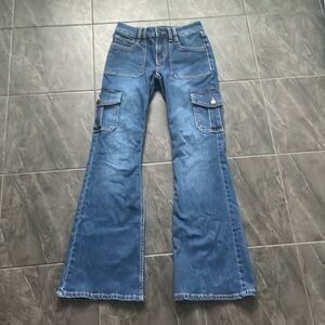 COPY - Aeropostale Mid-Rise Flare Cargo Jeans (new without tag)